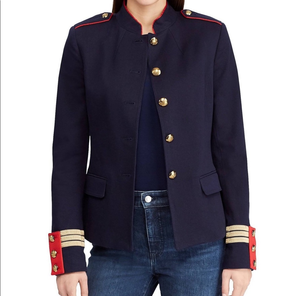 Lauren Ralph Lauren Jacquard Officer Jacket